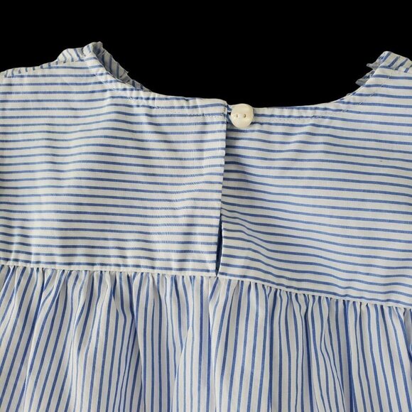 2 Pc Striped Tucker Tate Dress + Something Navy Blouson Top Baby Girl 24 Mo - Picture 9 of 13